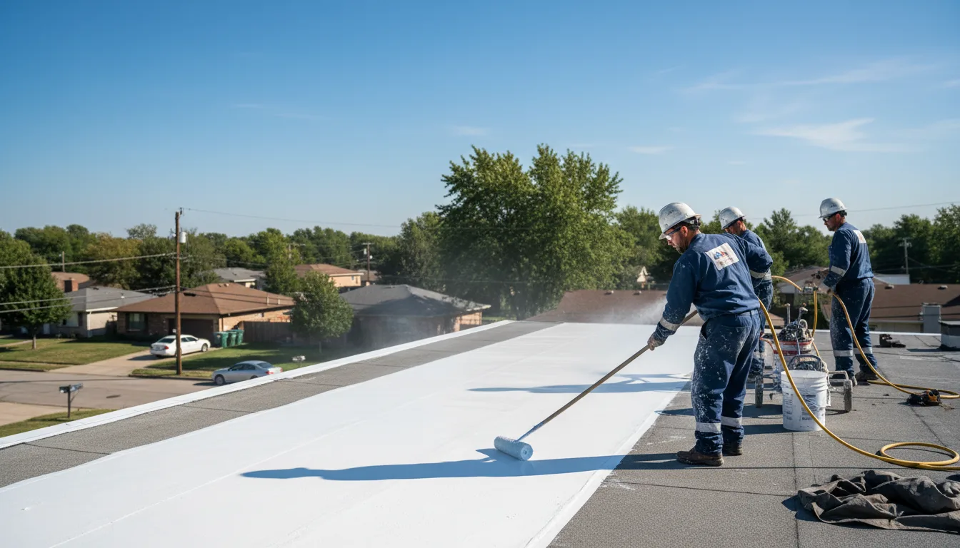 Commercial roof coating in Forest City, NC near me